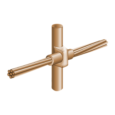 Molde Para Solda Exotérmica Cabo 95Mm2 A Haste 1/2" HCL1/2.95-5 Exosolda