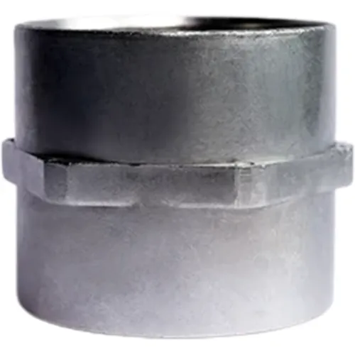 Conector Fêmea Fixo para Eletroduto Flexível Metálico Seal-Tube 2" Polegadas Rosca Interna BSP Corpo em Zamac Zincado Eletrolítico Alta Resistência Mecânica KFZ-200 Nathiflex