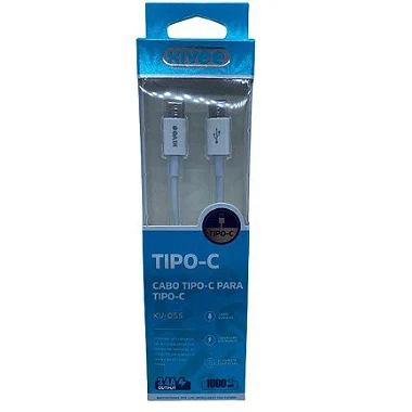 KV-055 CABO TIPO C PARA TIPO C 3.4A 1M KIVEE