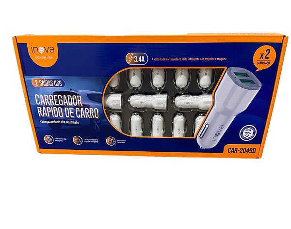 CAR-2049D CARREGADOR VEICULAR AVULSO INOVA