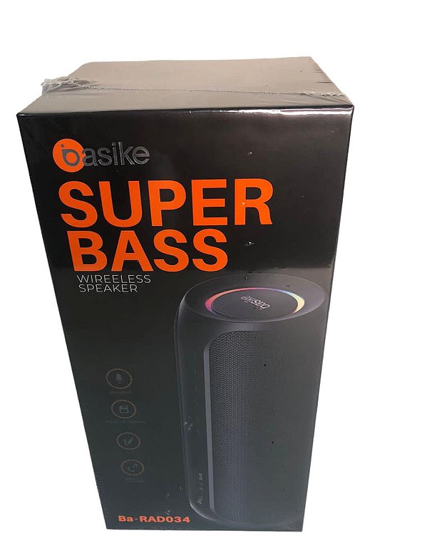 BA-RAD034 CAIXA DE SOM SUPER BASS BASIKE