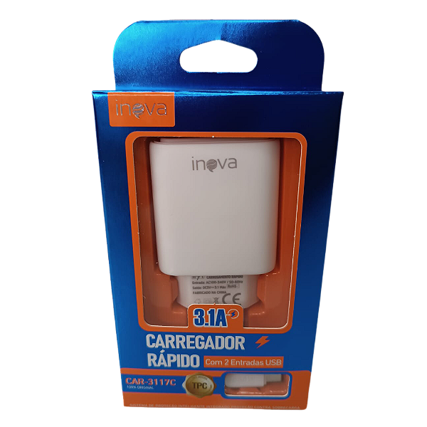 CAR-3117C CARREGADOR USB TIPO C 3.1A INOVA