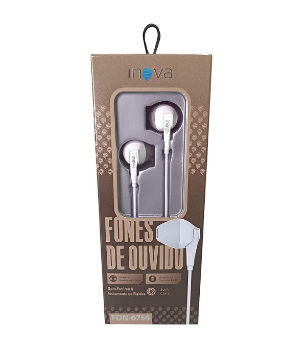FON-6756 FONE DE OUVIDO COM FIO INOVA