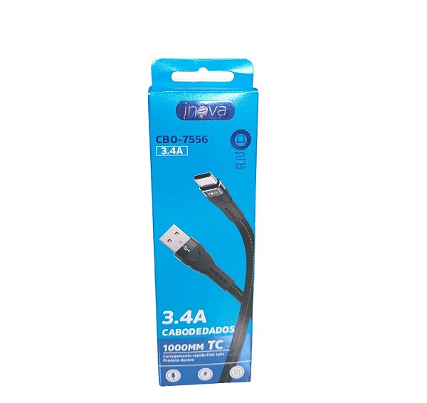 CBO-7556 CABO USB TIPO C 3.4A 1M INOVA