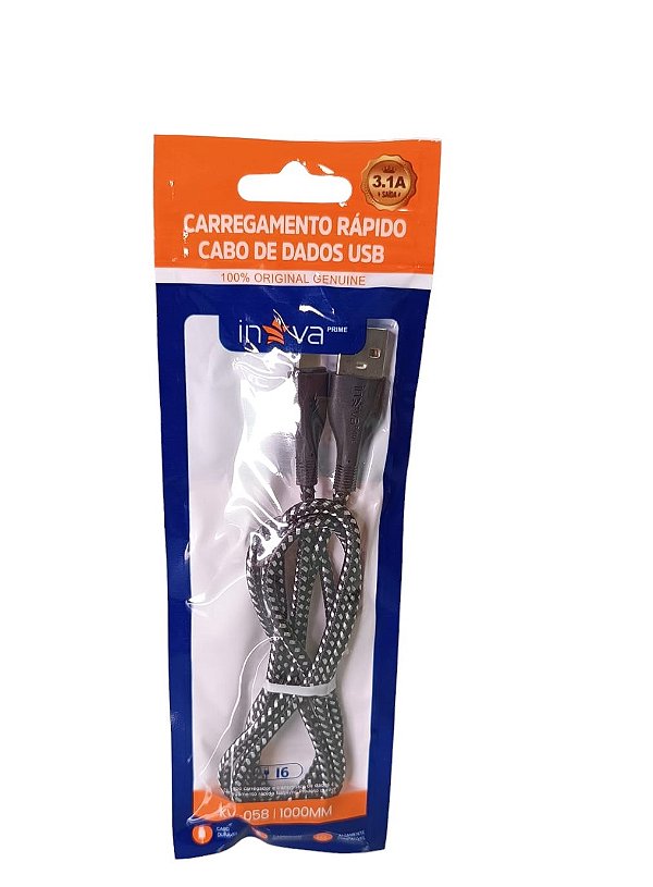 KV-058 CABO USB IPHONE 3.1A 1M INOVA PRIME