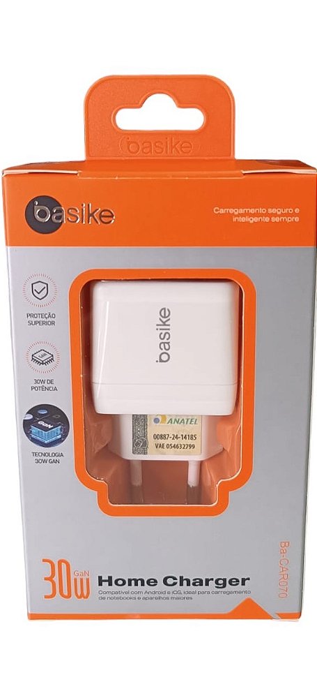 BA-CAR070 FONTE USB-C 30W BASIKE