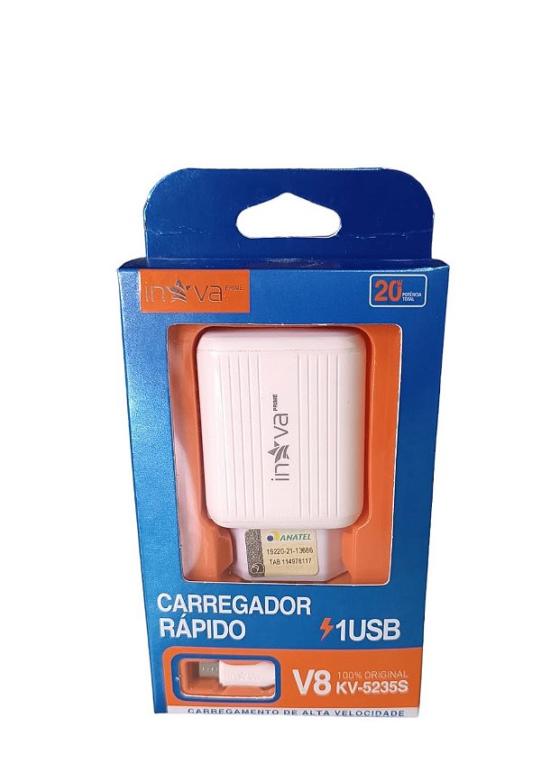 KV-5235S CARREGADOR USB V8 20W INOVA PRIME