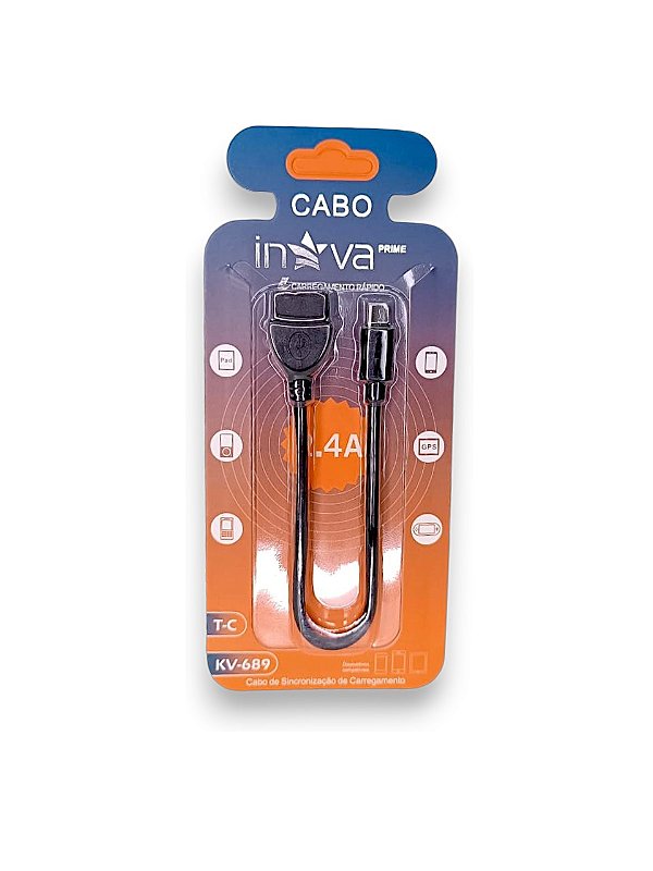 KV-689 CABO OTG TIPO C USB-FÊMEA