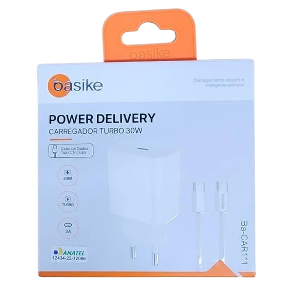 BA-CAR111 CARREGADOR USB-C TIPO C 30W BASIKE