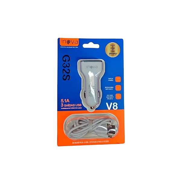 G32S CARREGADOR AUTOMOTIVO V8 INOVA