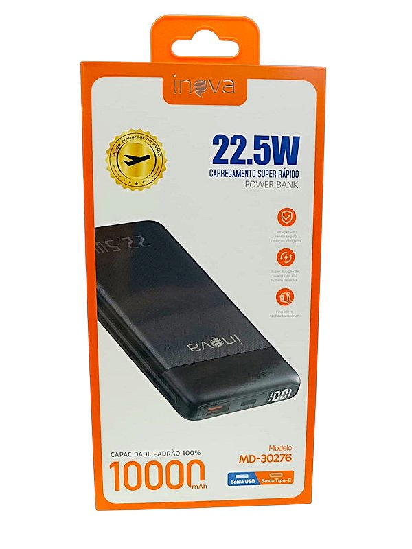 MD-30276 POWER BANK 10000MAH INOVA