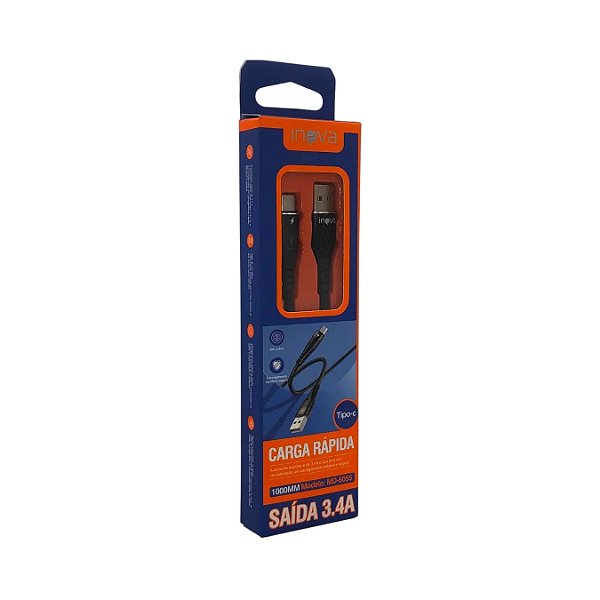 MD-6055 CABO USB TIPO C 3.4A 1M INOVA
