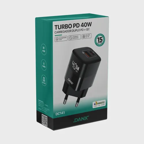 DC141 CARREGADOR TURBO PD 40W DANX