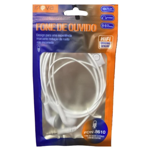 KV-8610 FONE DE OUVIDO COM FIO INOVA