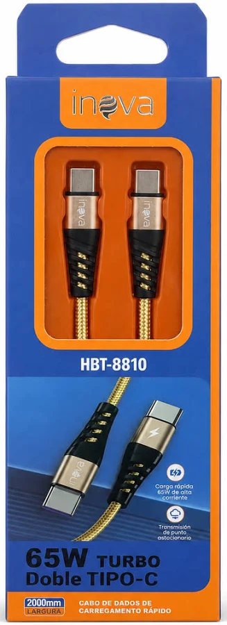 HBT-8810 CABO USB-C PARA USB-C 65W 2M INOVA