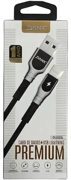 DU502L CABO USB LIGHTNING 1.2M 2.4A DANX
