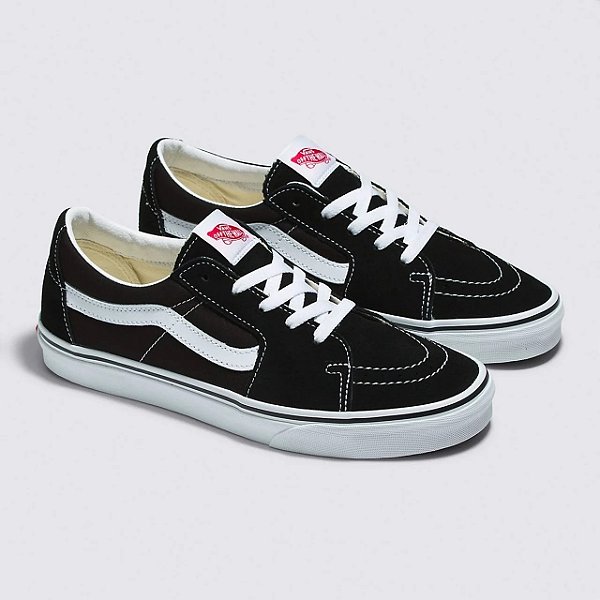 Tênis Vans SK8 LOW Black True White Couro
