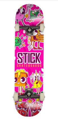 SKATE MONTADO STICK ESTAMP PINK