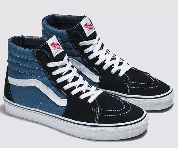 TENIS VANS SK8 HI COURO NAVY VNB00D5INVY