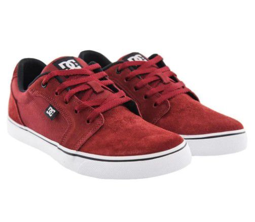 TENIS DC ANVIL LA VERMELHO BRANCO