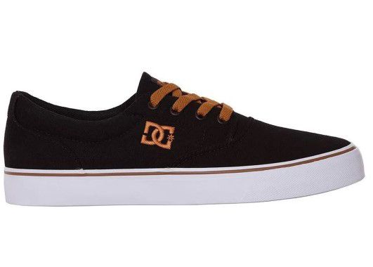 TENIS DC NEW FLASH 2 TX PRETO BRANCO DOURADO
