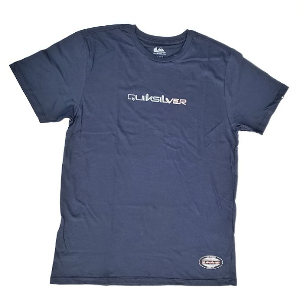 CAMISETA QUIKSILVER GRADIENT TYPE NEW WAVE MARINHO