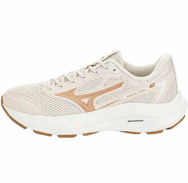Tênis Mizuno Hawk 6 Esportivo Bege Feminino 101033033
