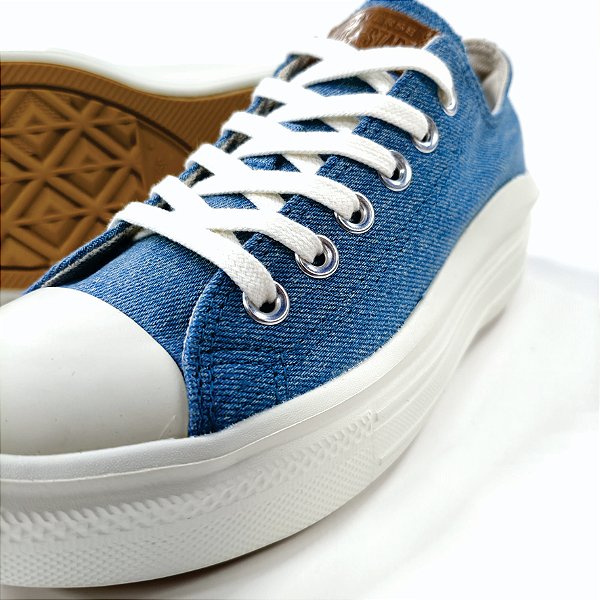 TENIS  CONVERSE ALL STAR  ALL STAR MOVE AZUL CLARO BEGE  CT34010001