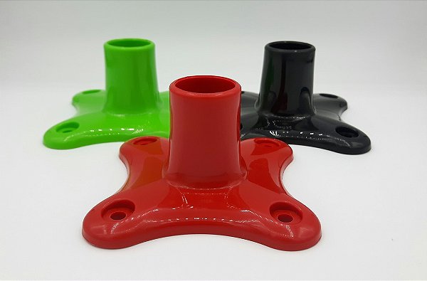 Base Reta c/ haste PVC 30cm - Vermelho