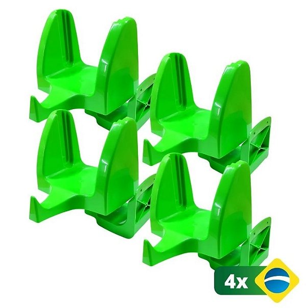 Kit Suporte Parede Bobina Fundo Estrela - 4 un
