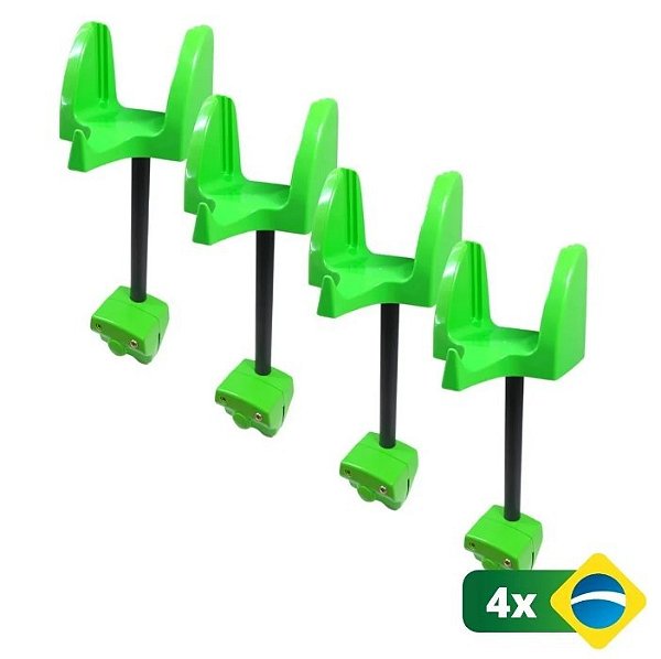 Kit Suporte Bobina Prendedor Mordente Estrela 4 Un