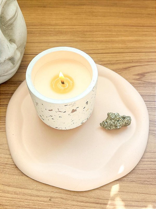 Bandeja Orgânica em Concreto Nude