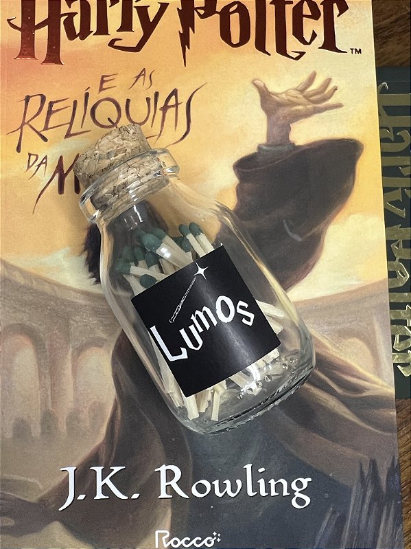 VIDRO FÓSFOROS LUMOS - LUMOS HARRY POTTER