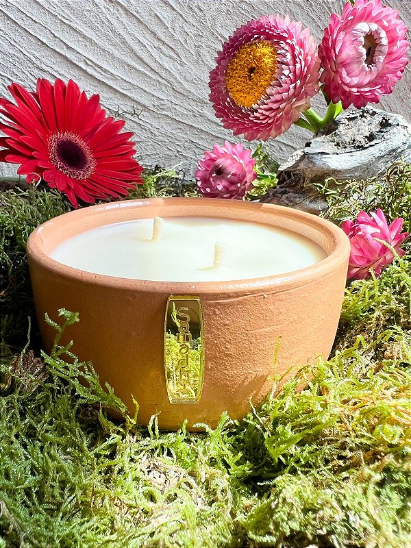 Vela Aromática Terracota - Nectarina e Mel