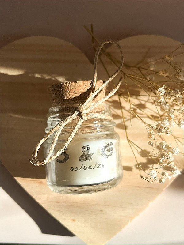 Kit 10 mini velas aromáticas  - Personalizada