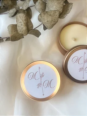 KIT 10 VELAS AROMÁTICAS 90G - PERSONALIZADAS