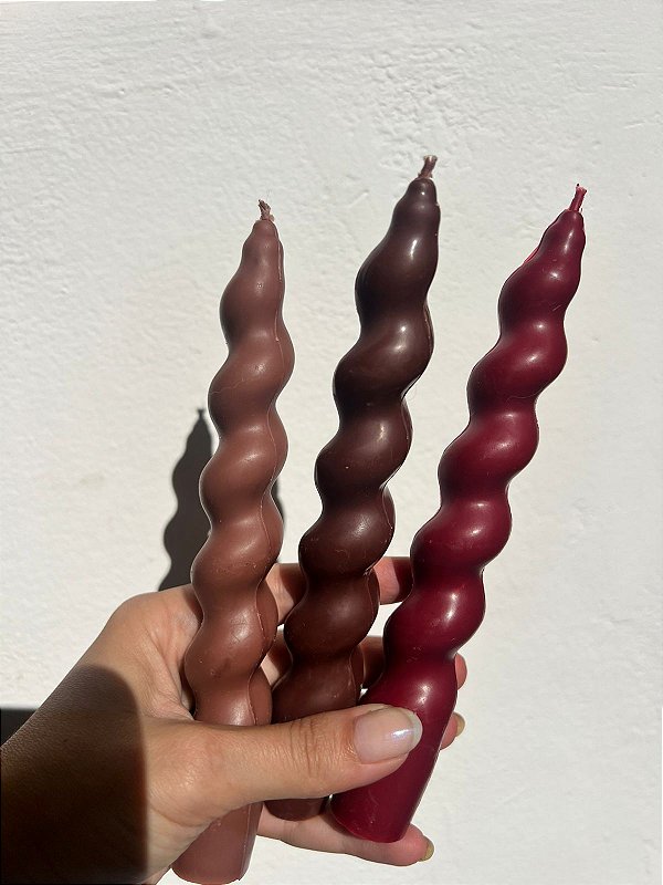 DUPLA VELA CASTIÇAL CURVAS