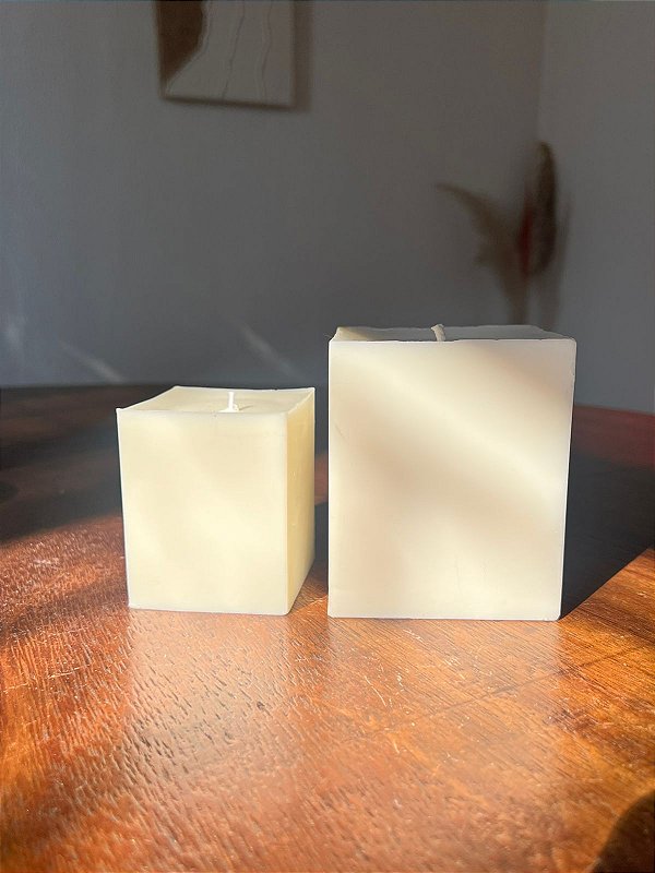 Vela Decorativa Cubo para Lanterna