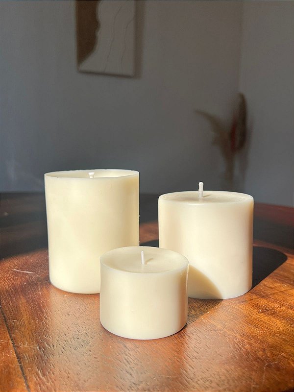 Vela Decorativa Cilíndrica para Lanterna