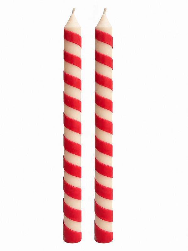 Dupla Vela Castiçal Listras - Especial Natal