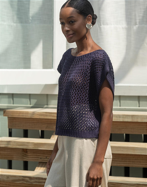 Blusa Tricot Serena marinho