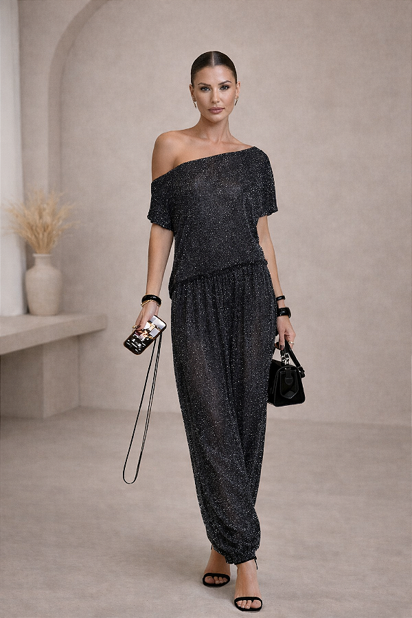 Conjunto Jasmin Preto