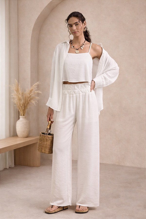 Camisa Saint Tropez Off White