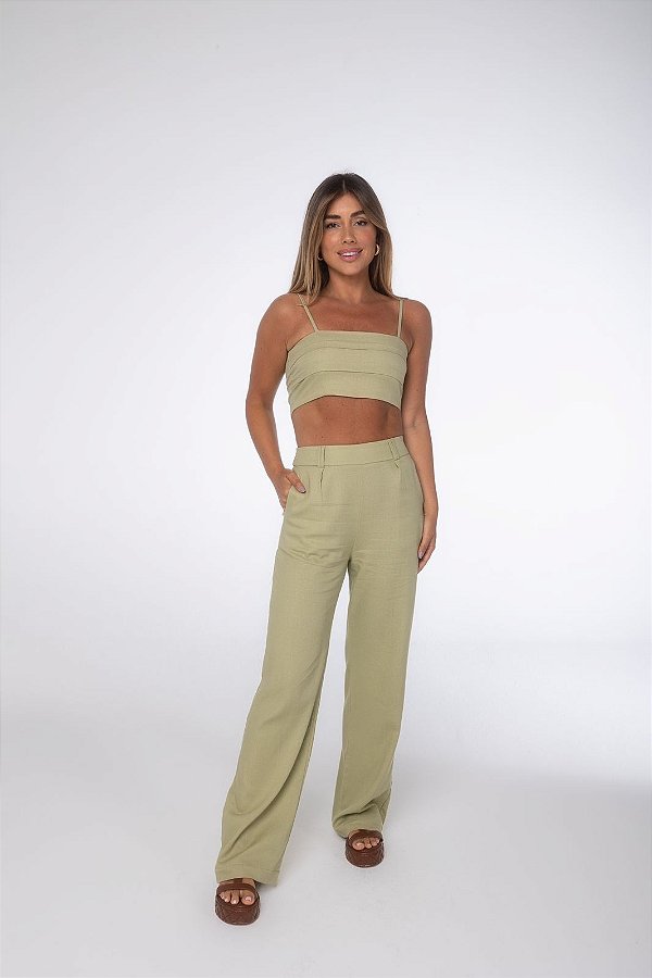 Top Erica Verde Pistache