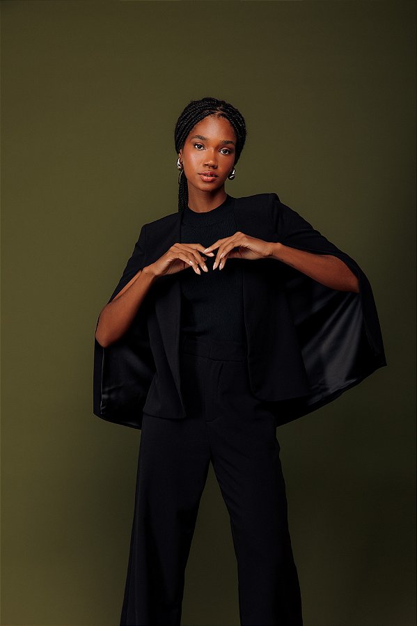 Pelerine Preto Angela