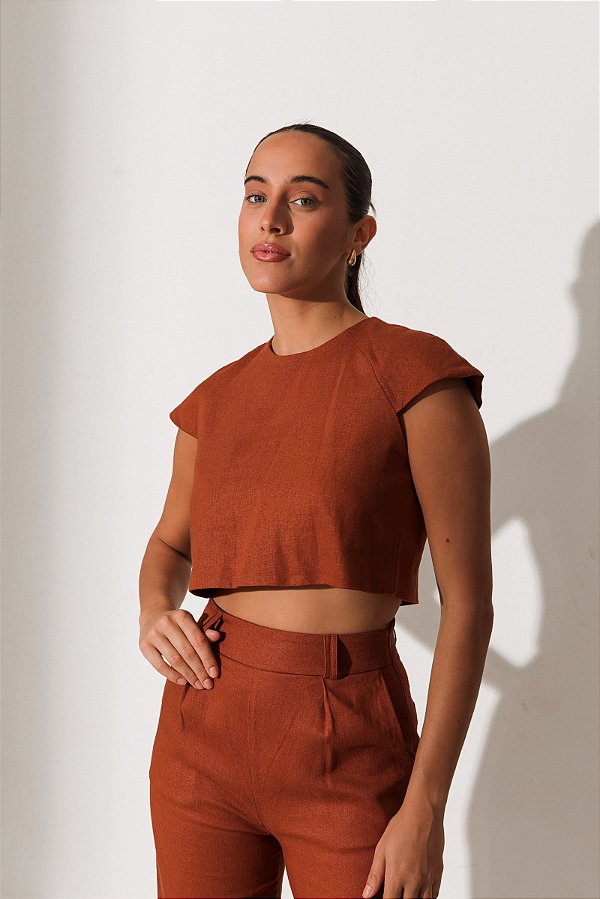 Cropped Cacá Caramelo