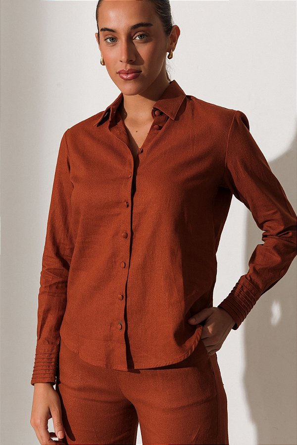 Camisa Ivana Caramelo
