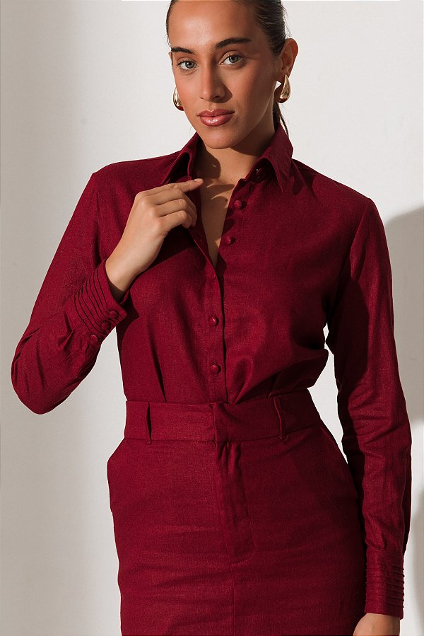 Camisa Ivana Cereja