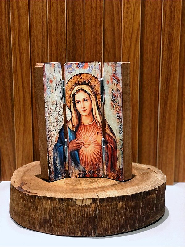 Tríptico Imaculado Coração de Maria