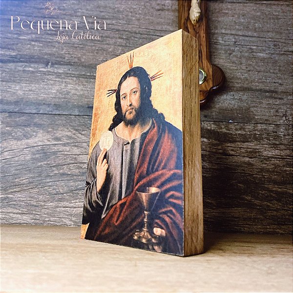 Ícone de Jesus e a Eucaristia